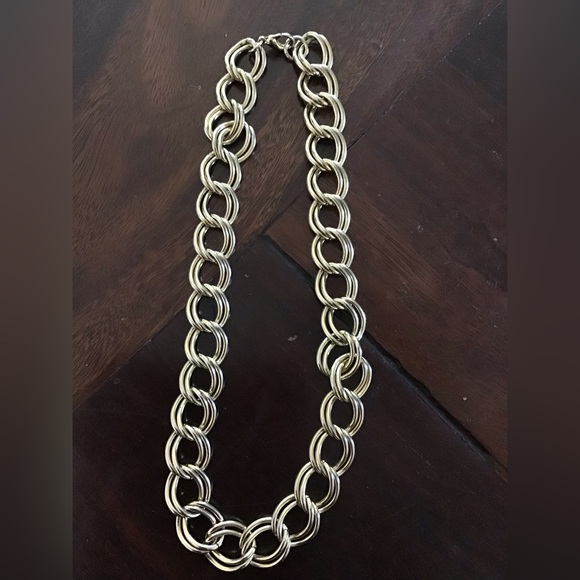 Jewelry - Necklace/Choker Double Chain Link Gold Tone